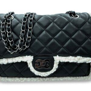 Gilda Paris Quilted Fur Baguette Bag | GGH-522 $159.00 Retail